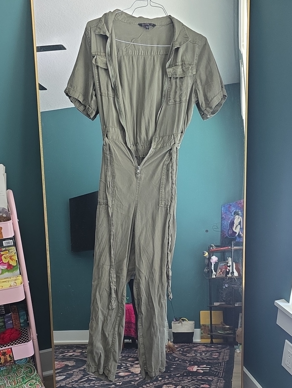 Utility Jumpsuit - Olive Green